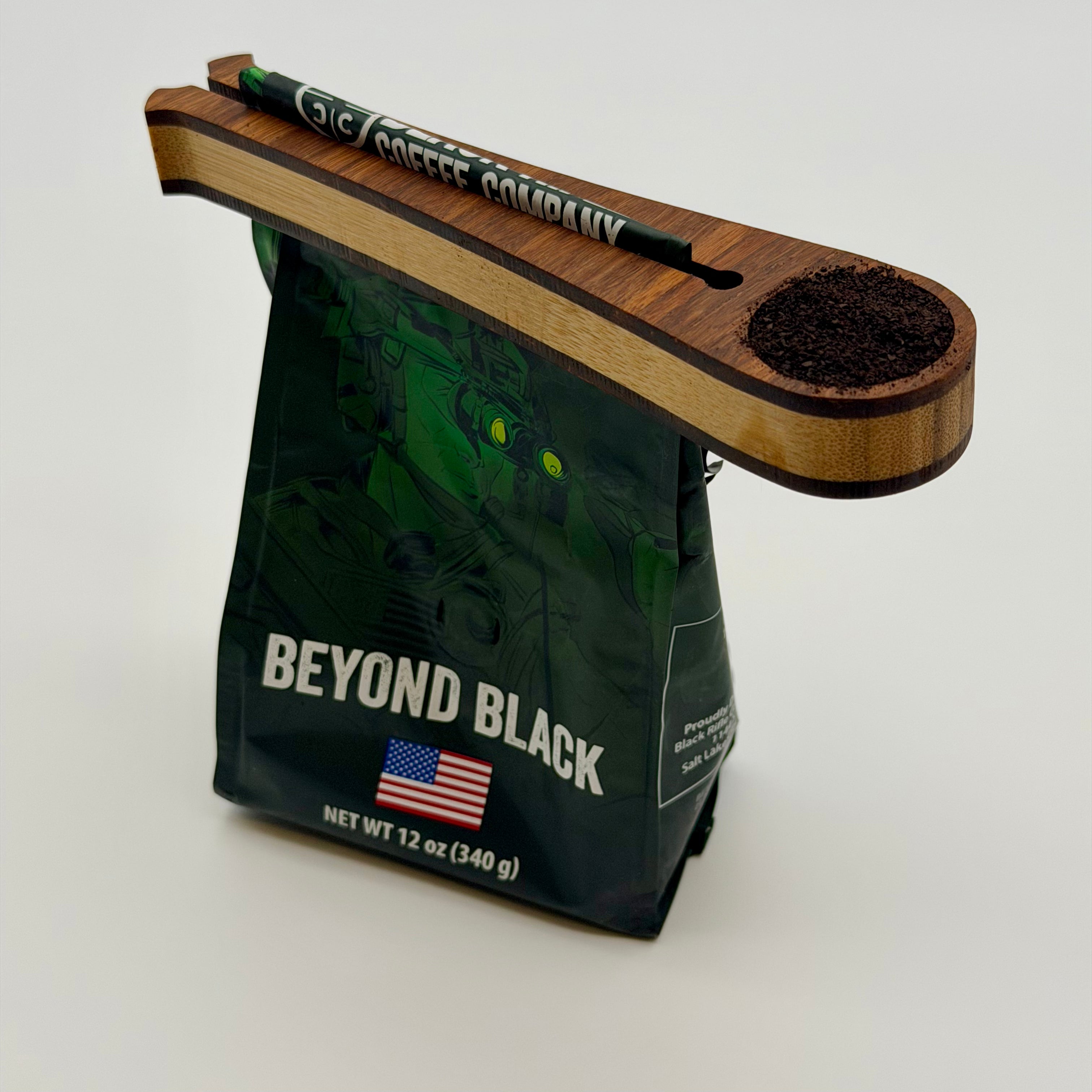 Bamboo Coffee Scoop & Bag Clip