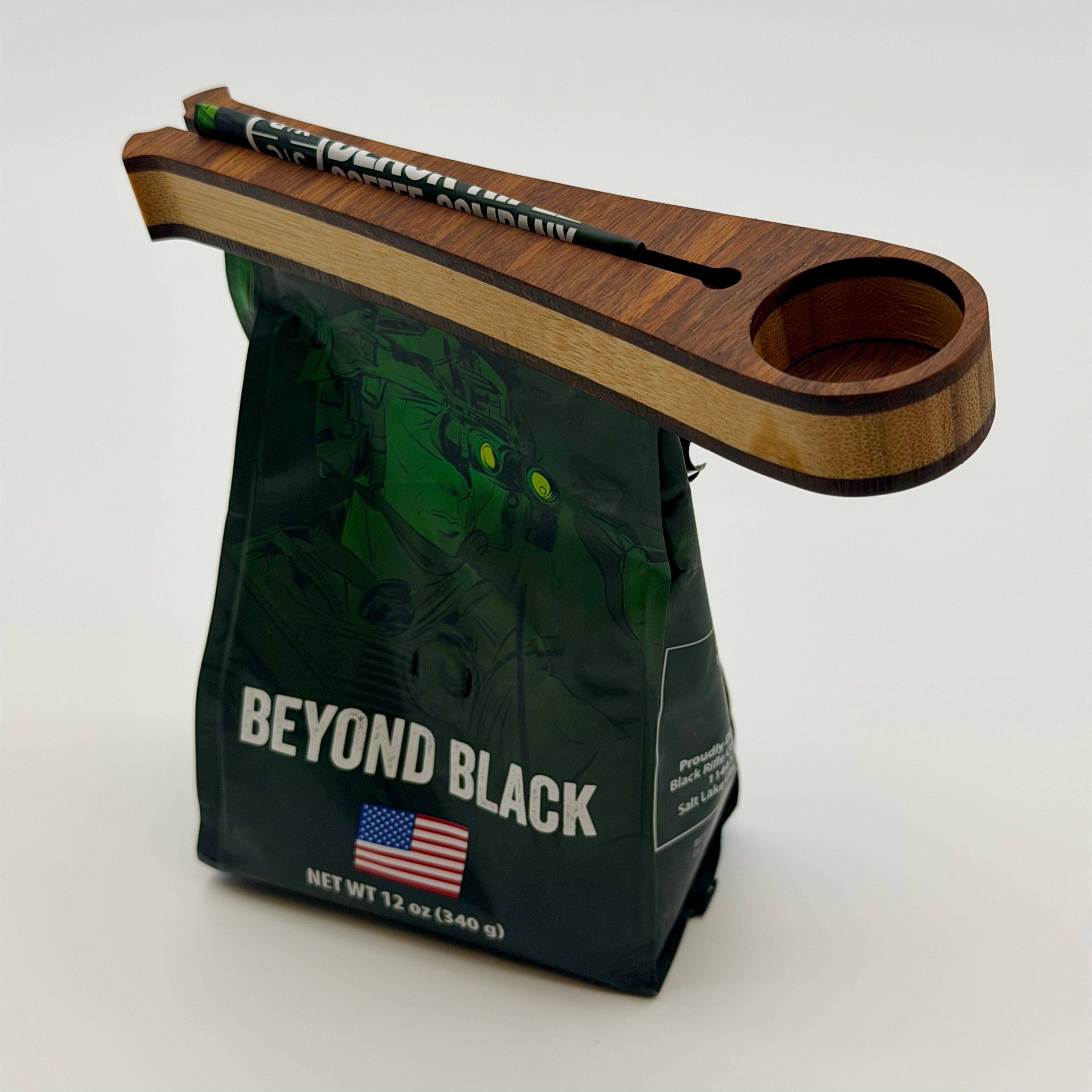 Bamboo Coffee Scoop & Bag Clip