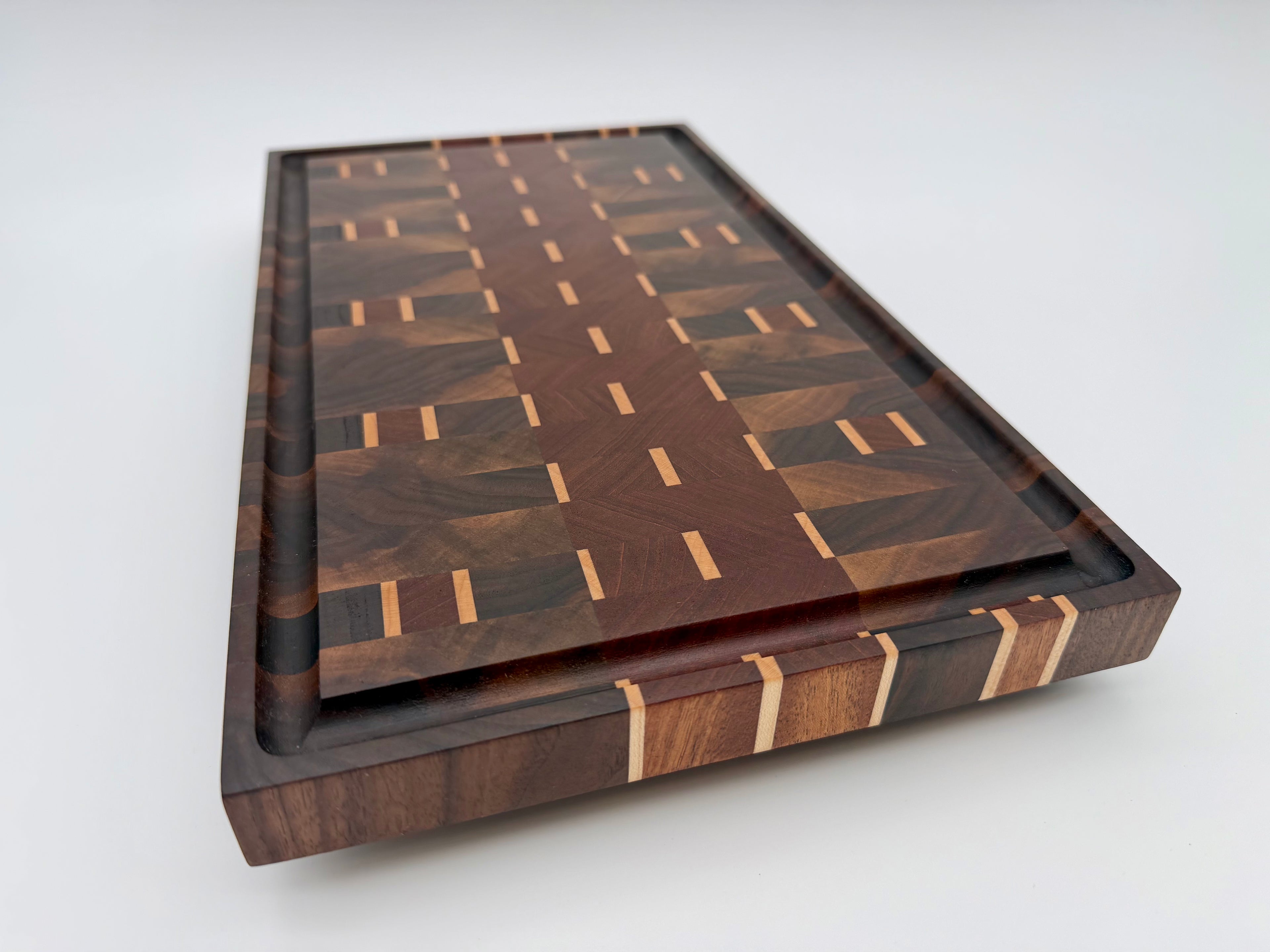 Walnut and Sapele End Grain Cutting Board